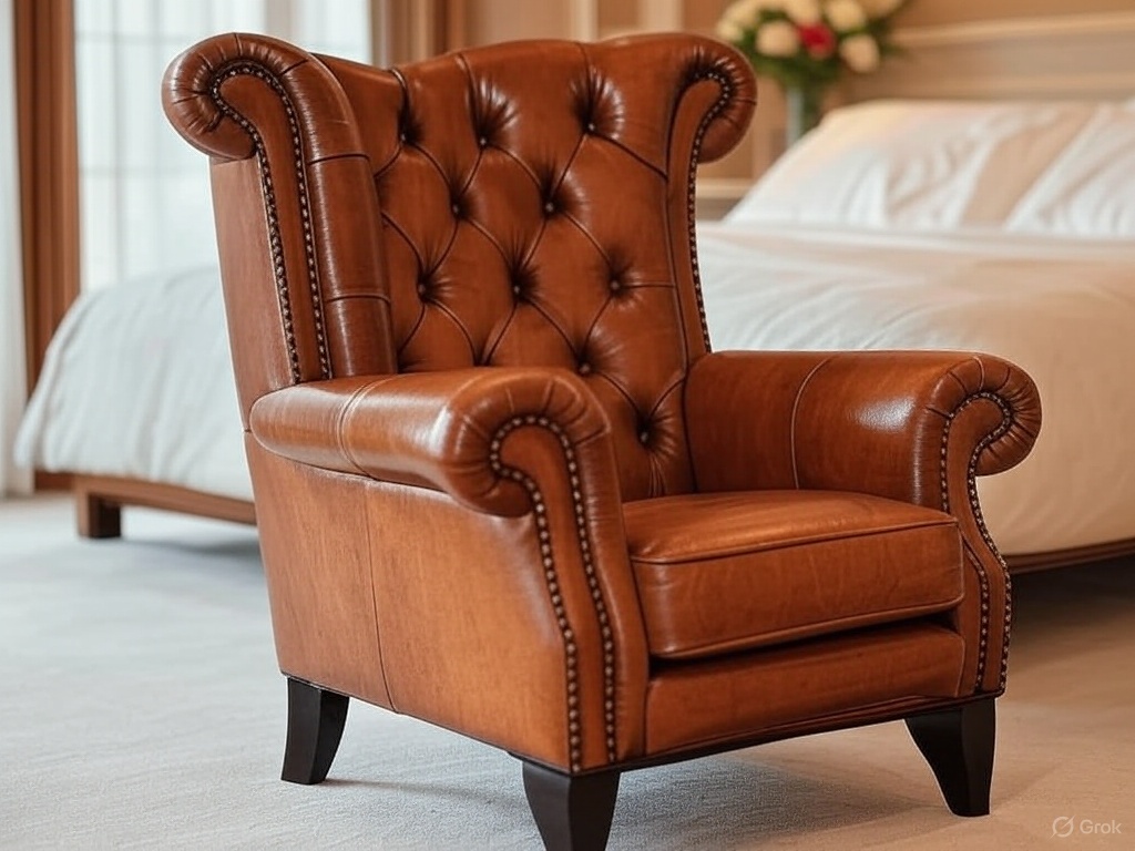 Leather chair cleaning